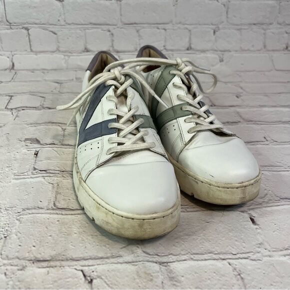 VIONIC SIMASA Womens Comfort Arch Support Sneakers Blue White Leather size 9 - Picture 2 of 9